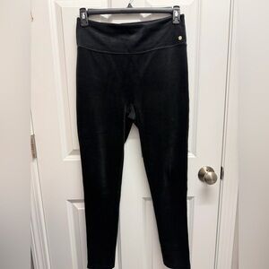 Lilly Pulitzer Myria velour leggings size L Onyx